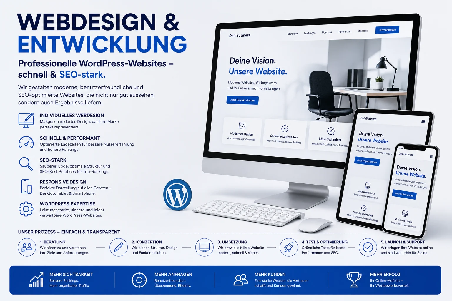Webdesign & WordPress-Entwicklung in der Ostschweiz